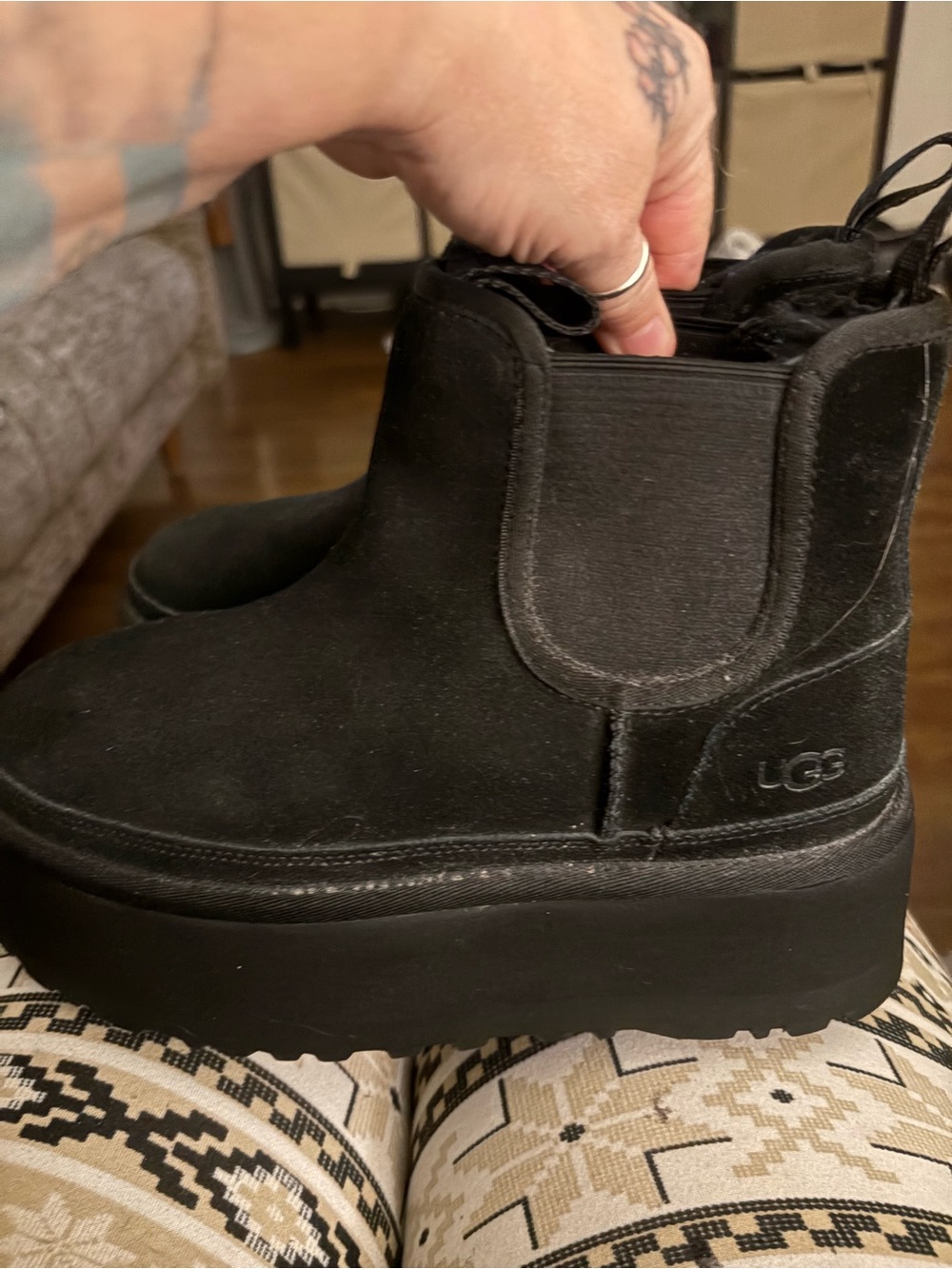 Ugg classic mini platform black